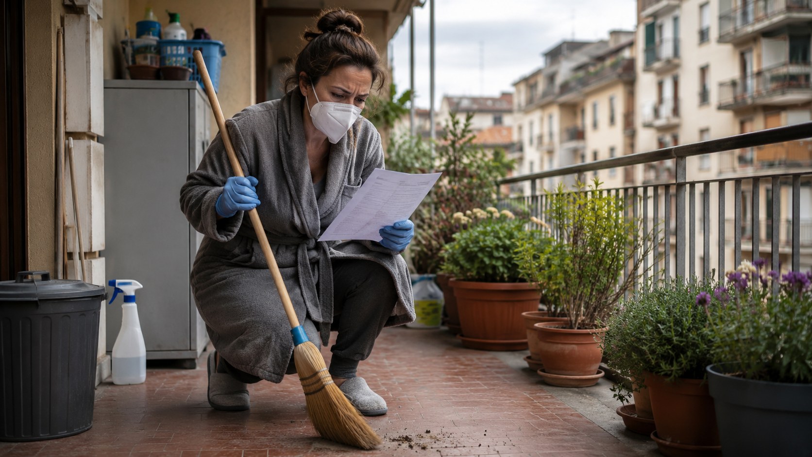 Hantavirus, il ministero diffonde la circolare sui balconi a rischio: guanti, mascherina e verbale dopo ogni passata di scopa